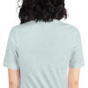 back of Center Stage ice blue shirt
