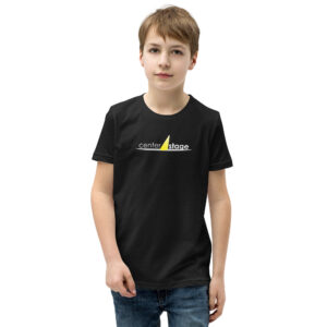 Center Stage youth shirt in black